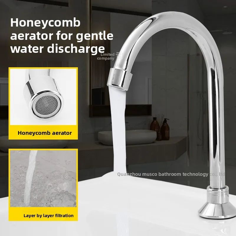 

Copper Foot Pedal Faucet Sink Thickened Foot Pedal Single Cold Copper Foot Pedal Water Outlet Pipe