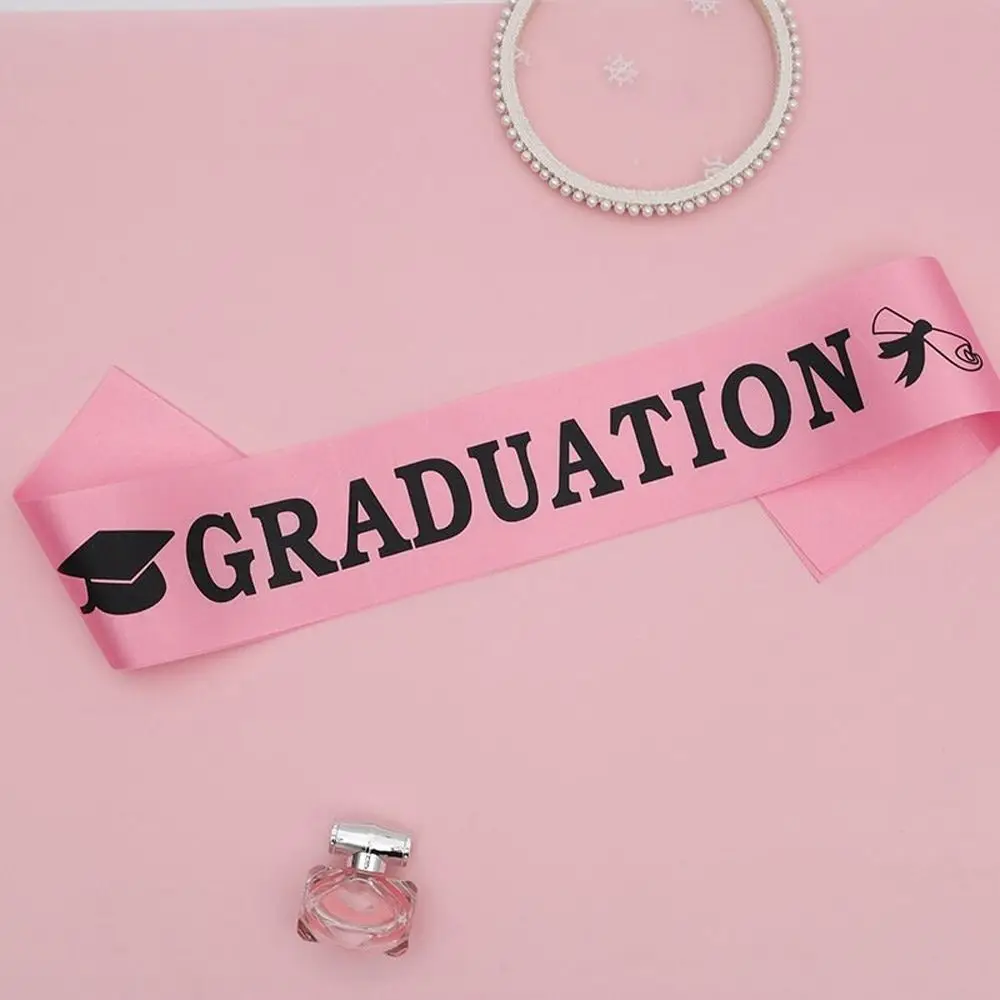 Belts Graduation Ceremony Supplies Graduated Shoulder Straps Shiny Gold Graduated Satin Sashes Graduation Ceremony Belts