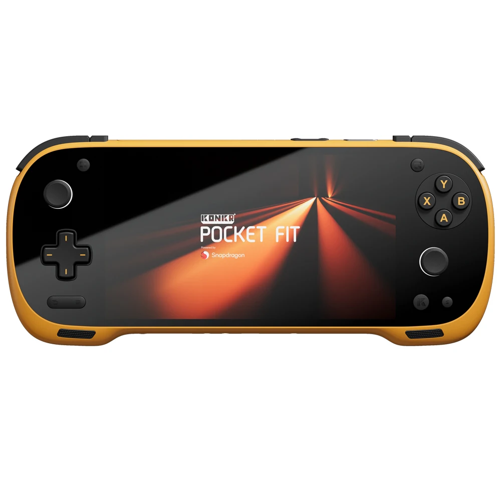 وحدة تحكم ألعاب محمولة KONKR Pocket FIT بنظام أندرويد، معالج Qualcomm Snapdragon G3 Gen 3 ثنائي النواة، شاشة LCD 6 بوصة بدقة 1080P وتردد 144 هرتز