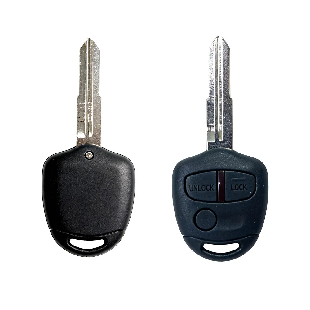 

For Mitsubishi Outlander 3 Buttons Straight Remote Car Key Fob 433MHz ID46 Chip Keyless Entry Control No Accessories Uncut Blade
