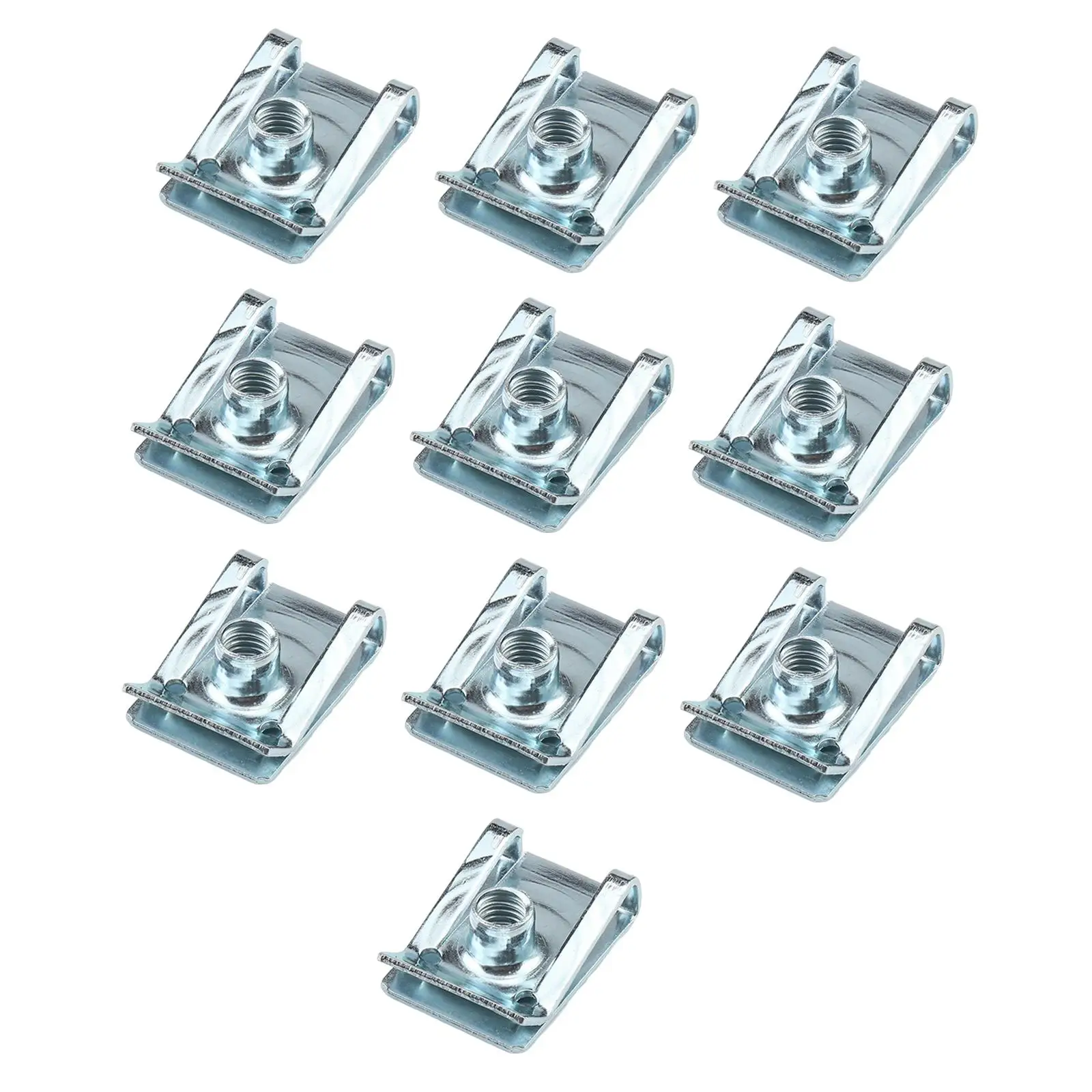 10x M5 Clip Nut Fixing Panel Steel for Vehicle Accessory Spare Parts Durable