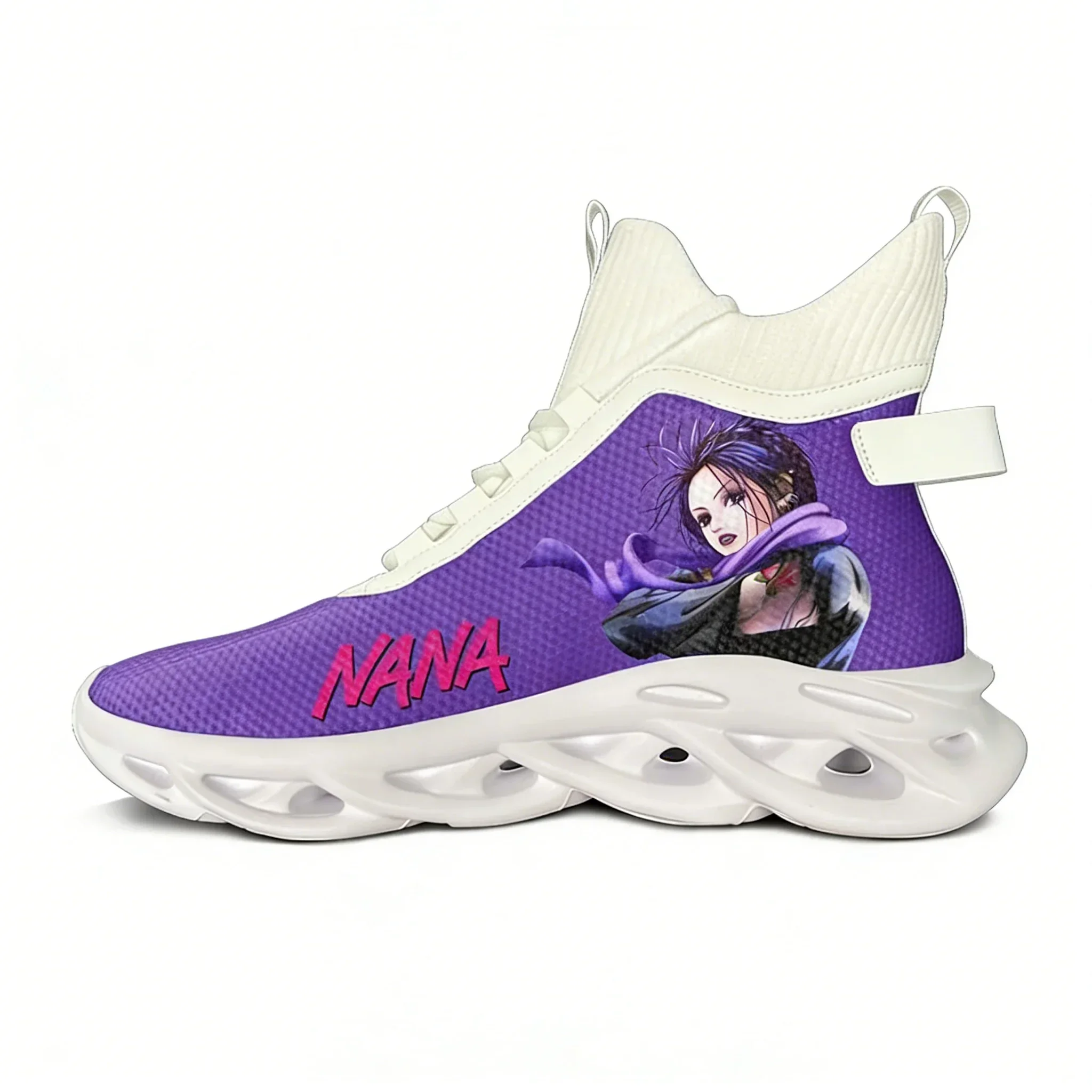 

Кроссовки NANA High Top Flat: мужские и женские спортивные кроссовки для бега, высококачественные модные кроссовки на шнуровке из сетчатого материала, персонализированная обувь