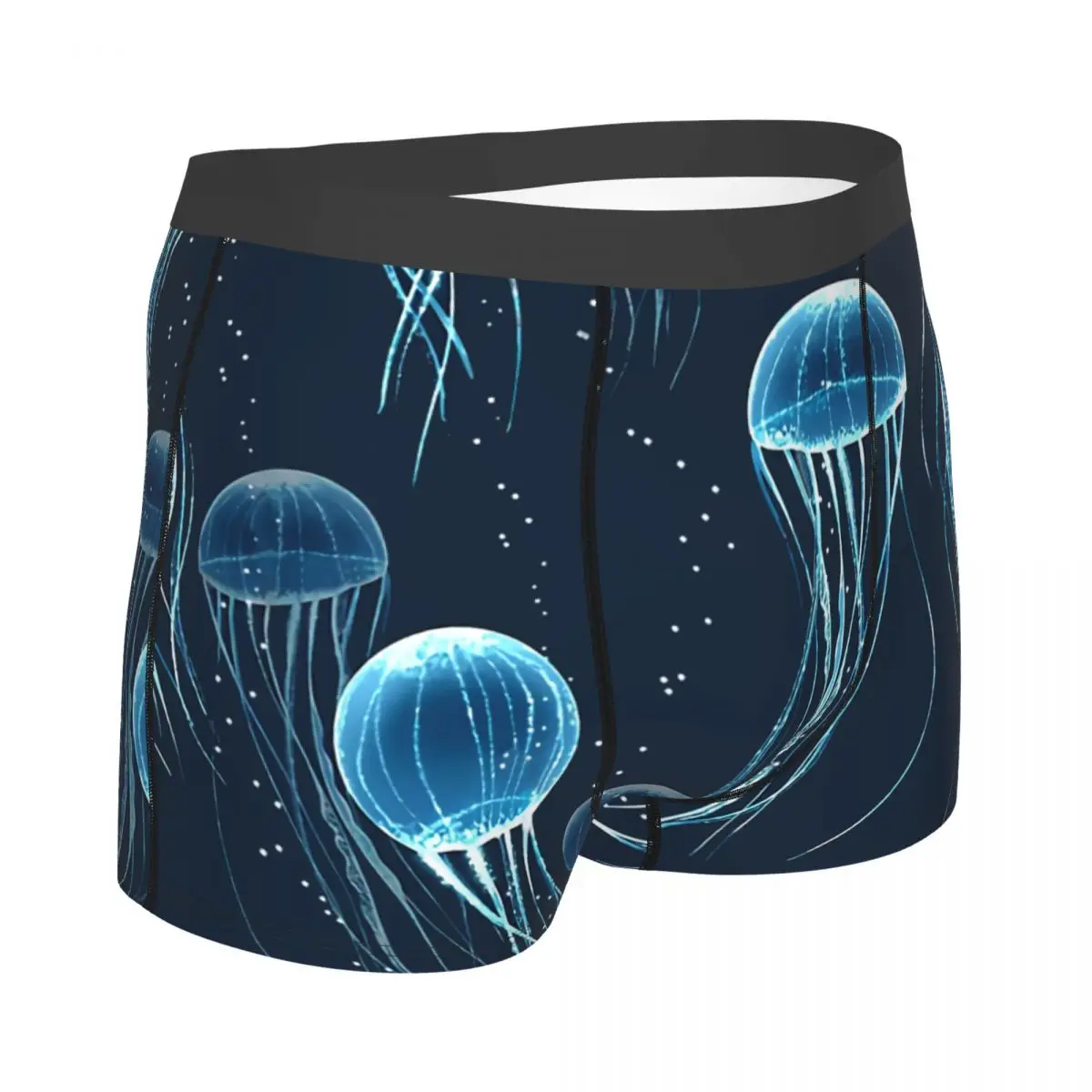 Glowing Jellyfish Man\'s Boxer Briefs Breathable Funny Underwear High Quality Print Shorts Gift Idea