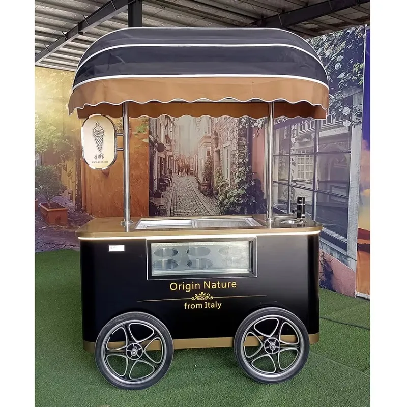 الآيس كريم تعويم رائجة البيع تصميم مخصص الغذاء الفريزر شاحنة التجارية المحمول مقطورة المصاصة عرض Sase العربة