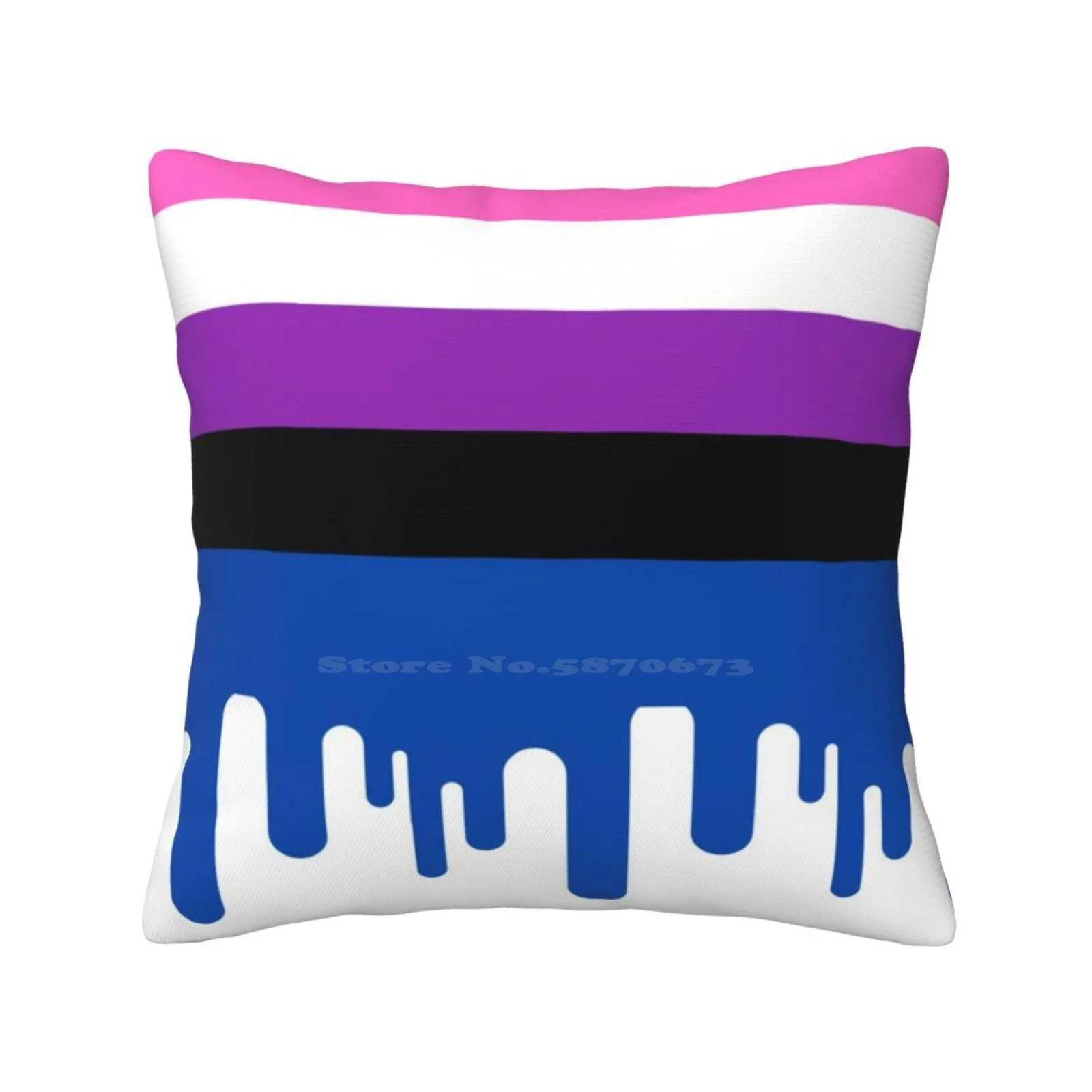 Genderfluid Pride Home Sofa Car Waist Throw Pillowcase Pride Day Pride Month Pride Weak Genderfluid Pride Flag Genderfluid Flag