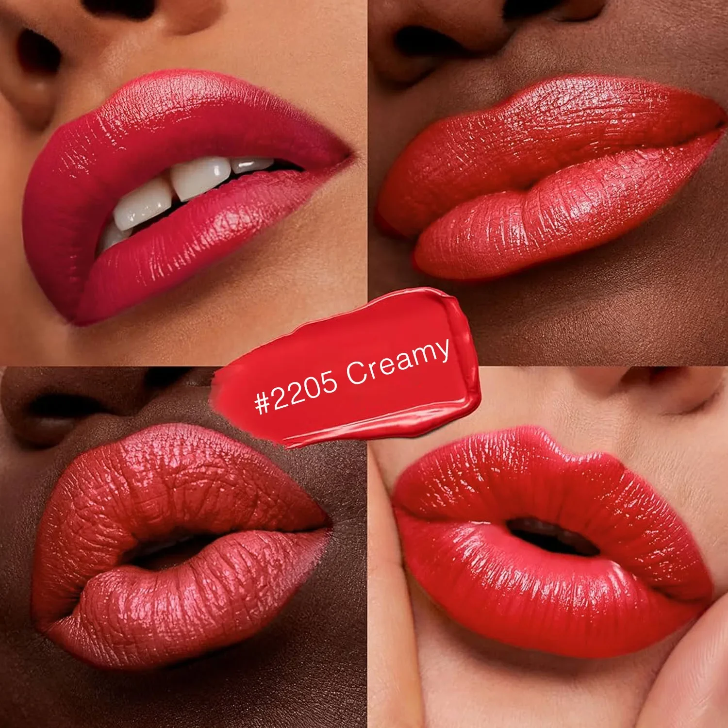 Coréen 5 pièces Orange foncé rouge rose mat rouge à lèvres Pack ensembles soyeux velours rouge à lèvres mat longue durée rouge à lèvres maquillage ensembles Kit