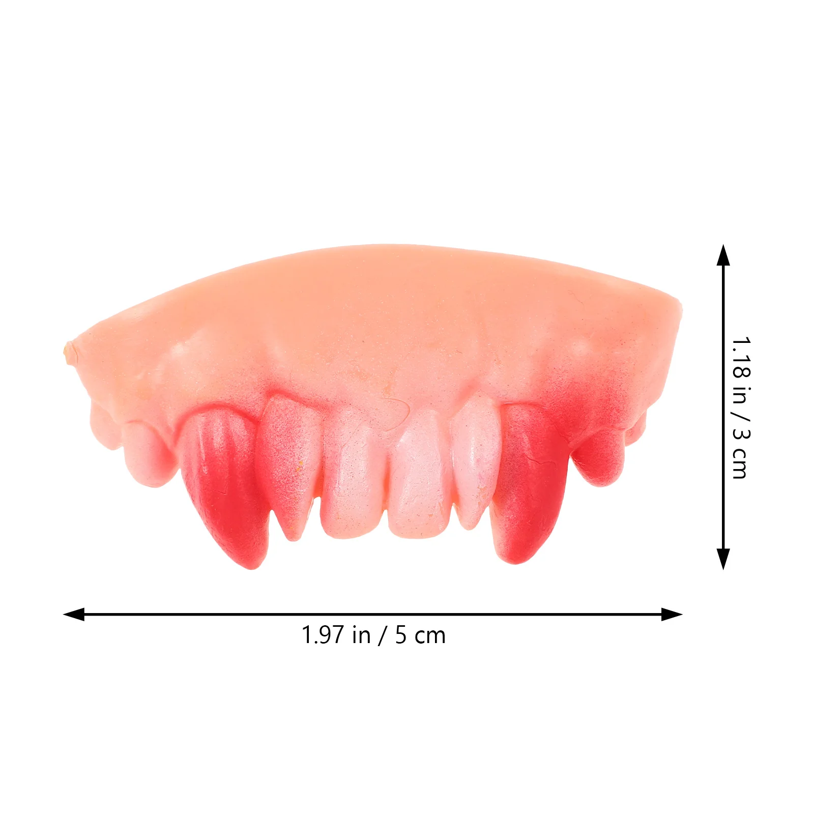 5 قطع من البلاستيك الصلب المتين المضحك لأسنان صناعية أحمق لحفلات الهالوين وعيد الفصح مقاس واحد يناسب الجميع #3