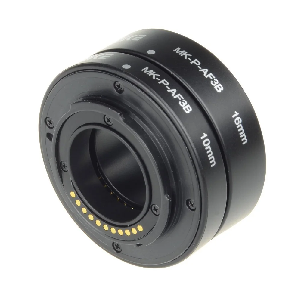 Meike MK-P-AF3B Auto Focus AF Macro Extension Tube Ring for Panasonic Olympus M4/3 Mount Mirrorless Camera GX80 GX85 GX9 G7 GH4