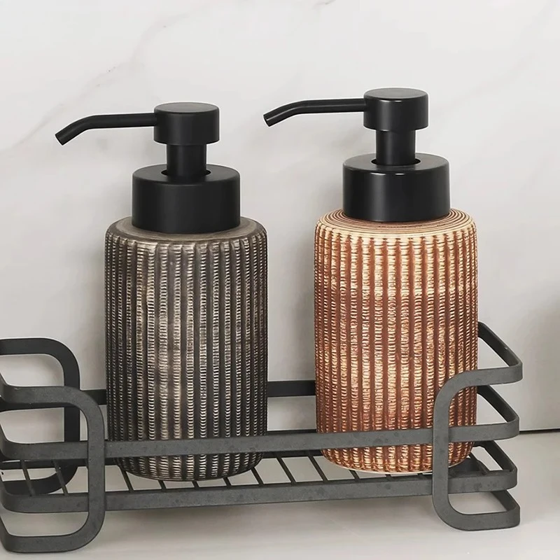 

Простота, креативная керамическая пузырьковая бутылка, бутылка для мыла для ванной комнаты, бутылка для мытья рук, очищающее средство для лица, барботер, аксессуары для ванной комнаты