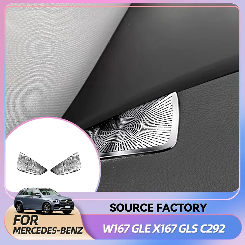 

Interior Stickers For Mercedes-Benz W167 GLE X167 GLS C292 interior modified instrument panel air conditioner air outlet dust co