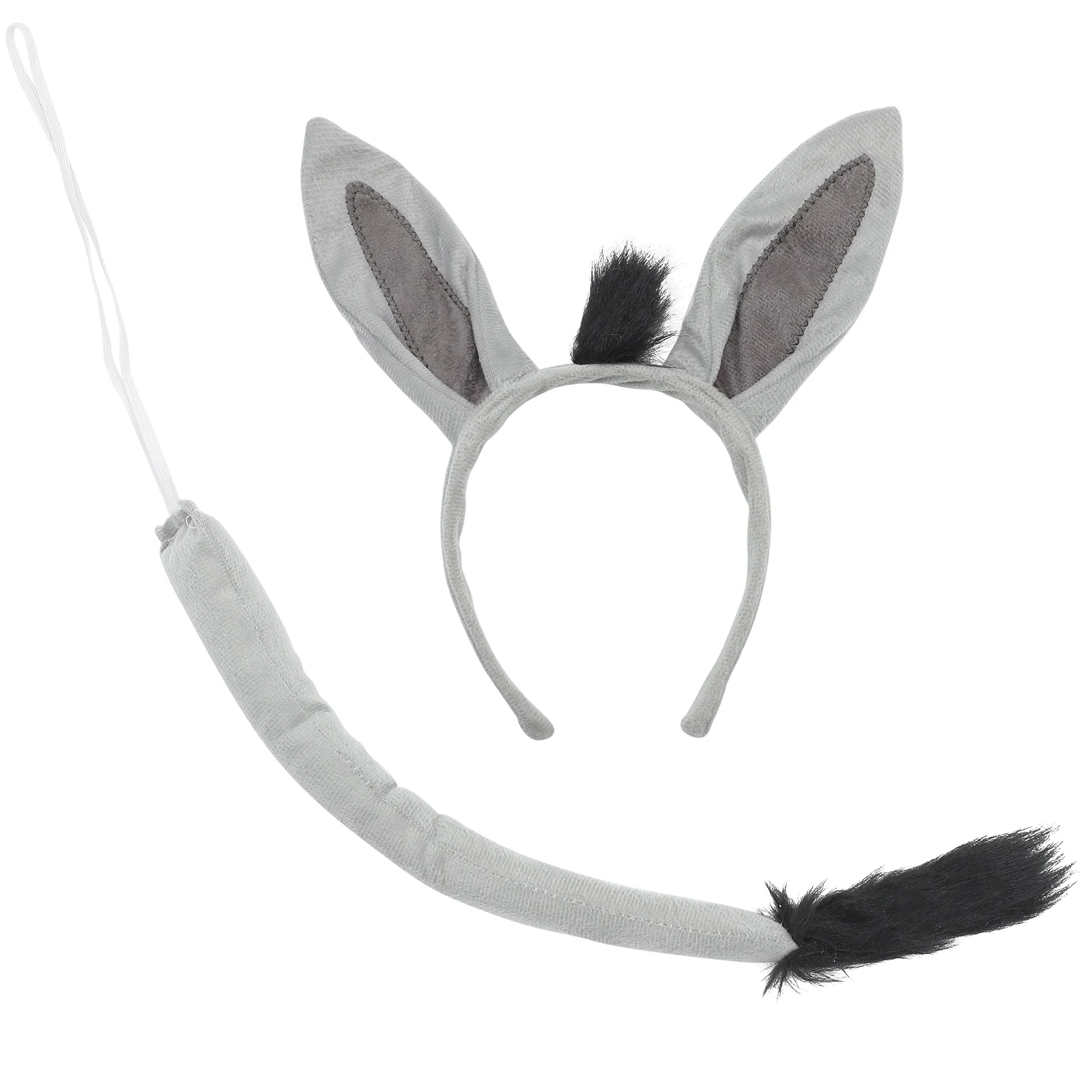 Donkey Dress Accessories Party Cosplay Costume Carnival Animal Props Tail up Supplies Bunny Mask