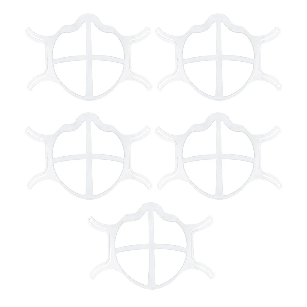 

5Pcs Silicone Mask Inner Bracket Breathable Support Frame Reusable 3D Insert Comfortable Mask Holder Air Flow Helper