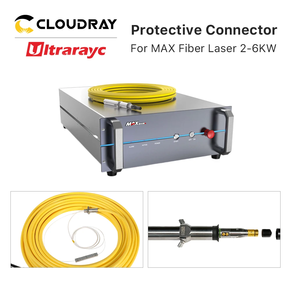 Ultrarayc Max Sợi Nguồn Laser 2-6KW Đầu Ra Bảo Vệ Cổng Kết Nối Ống Kính Nhóm Bảo Vệ Windows Cho Max Sợi Nguồn Laser