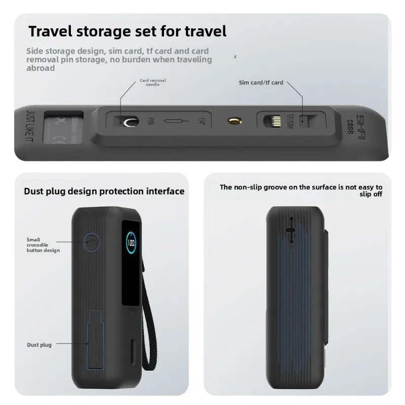 Silicone Protection Portable Carrying Case With For Anker Zolo 25000mAh 165W Power Bank Includes Storage