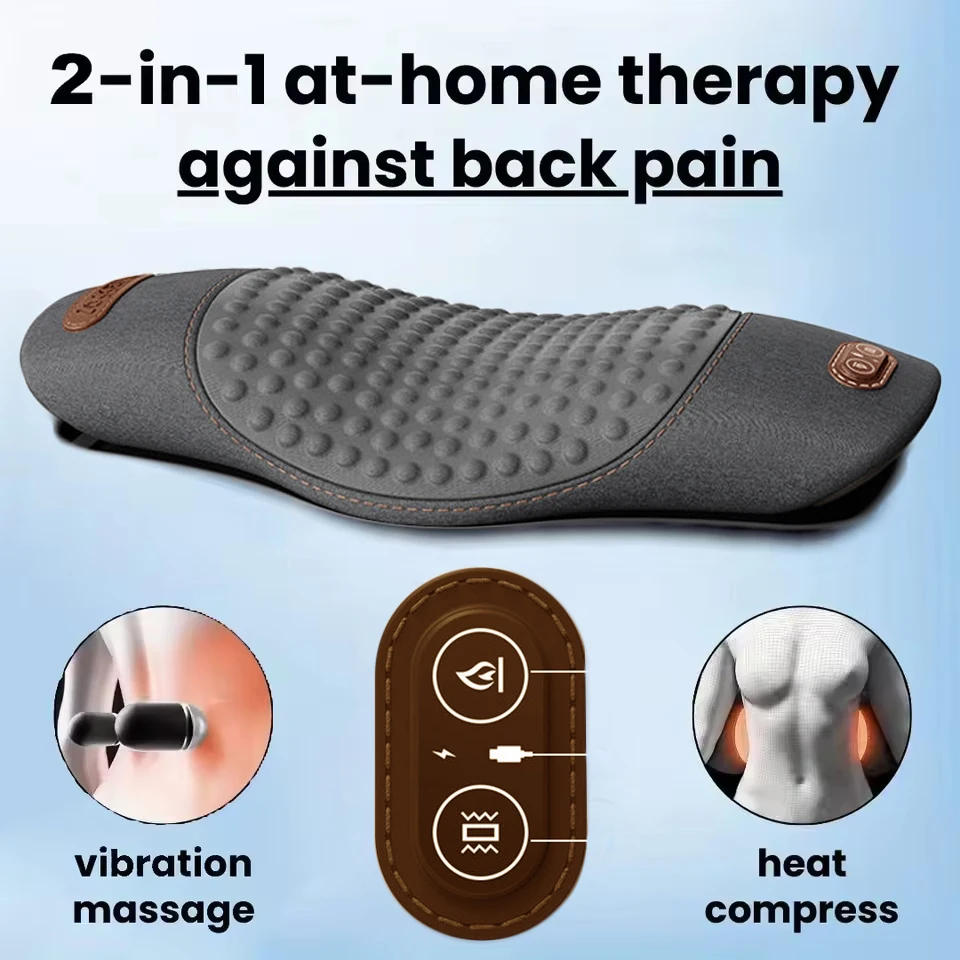 NEW Lumbar Pillow Waist Protcetion New Multifunctional Electric Massage Relax Cushion Ergonomically Designed Waist Support Pad