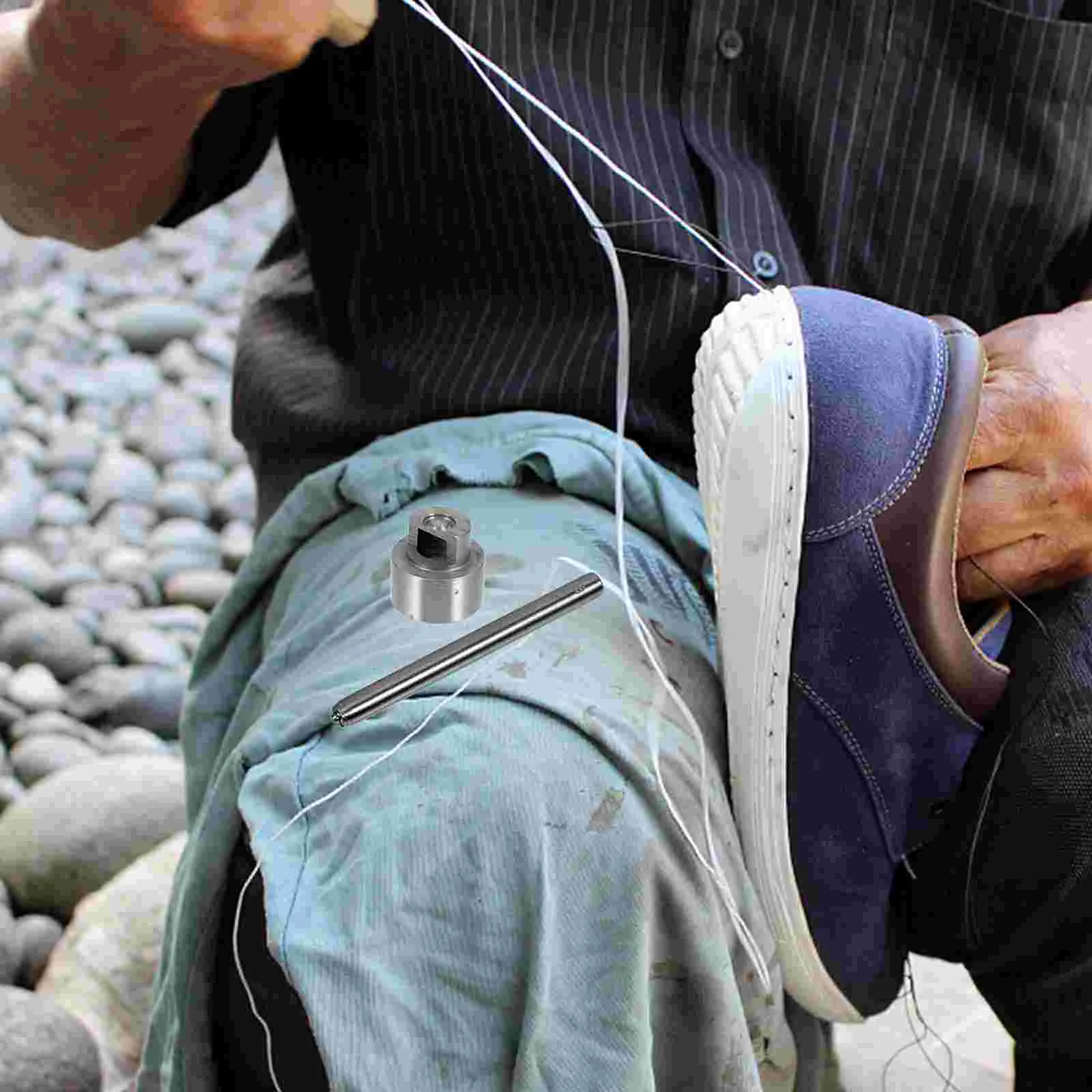 Sepatu bot DIY gesper desain dasar alat lubang tali, aksesori kait baja memperbaiki kait