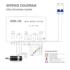 공랭식 스핀들 300, 브러시리스 스핀들 모터 ER11 DC 모터, 드라이버 포함, 55mm 클램프 브래킷, 400W, 500W 3