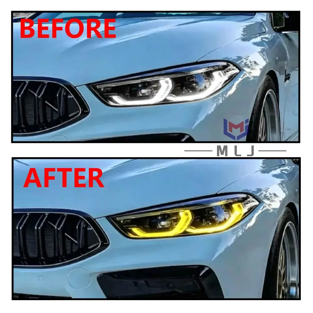 For 2019-2023 BMW M8 G14 G15 G16 8 Series EURO/USA VERSION Headlight Daytime Running Light White Yellow Angel Eye DRL LED Module