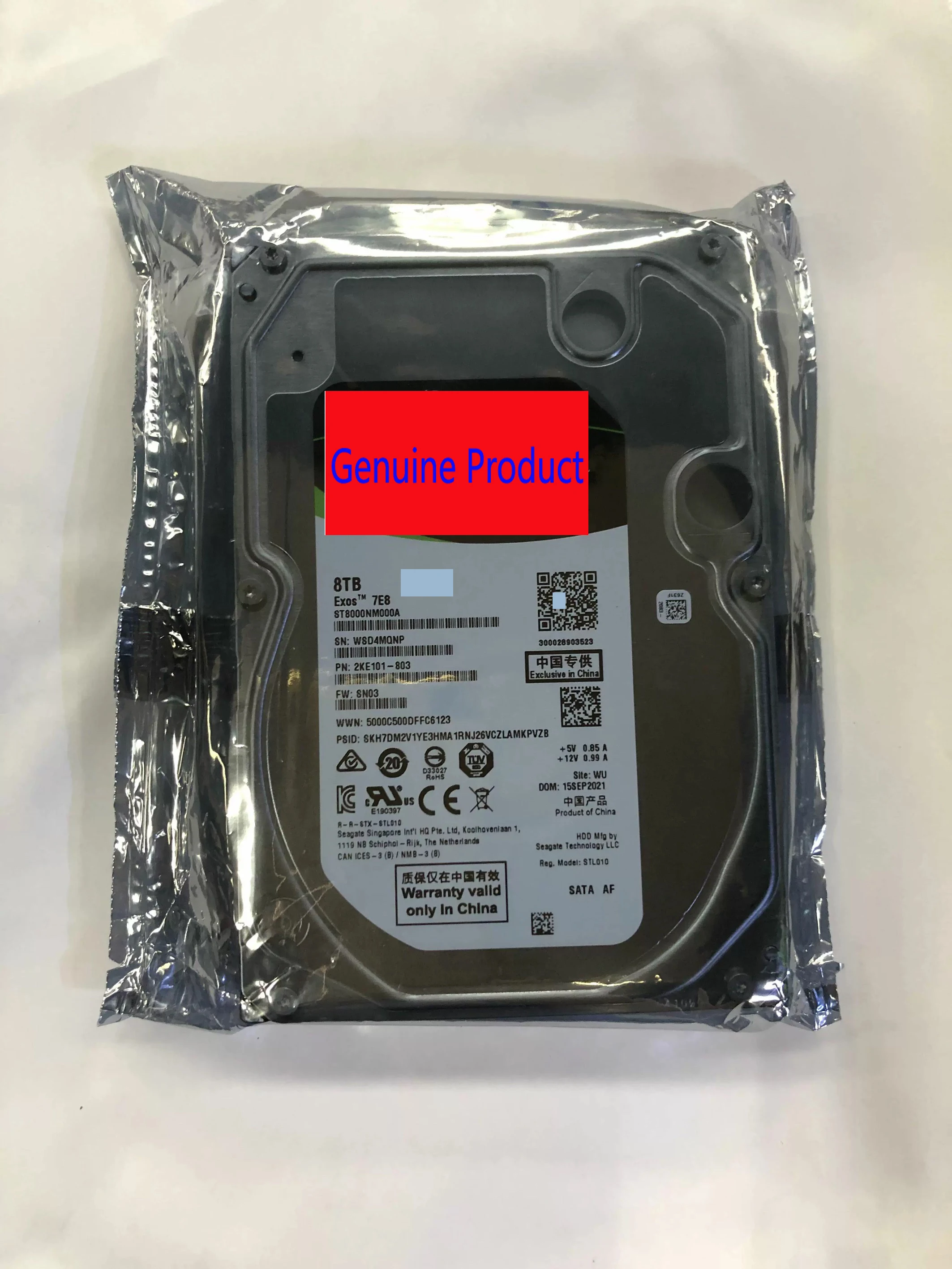 NEW ST8000NM000A Exos 8TB 7E8 3.5" SATA 6Gb/s 7.2K Hard Drive HDD