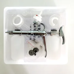 Adjustable three-purpose automatic continuous syringe, pig, cattle and sheep bottle, 5ml stainless steel veterinary vaccine
