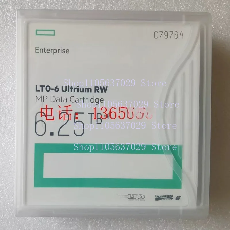For HPE C7976A LTO6 Ultrium 6 Data Tape 2.5TB/6.25TB Original Sealed Enterprise Archive Storage Cartridge