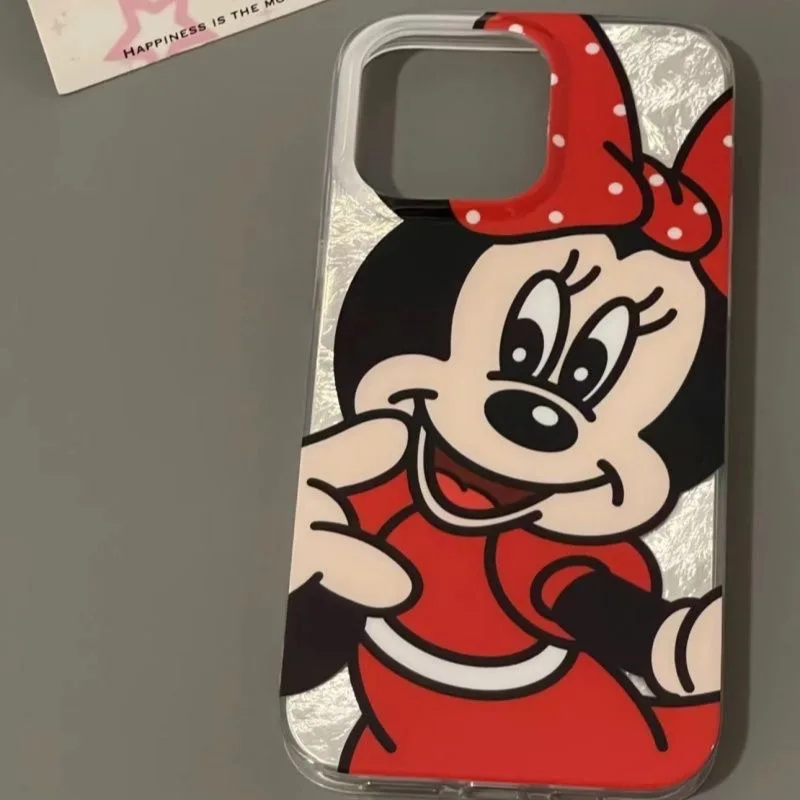 A tampa da textura da pena para Oppo, caixa do telefone da forma, Mickey e Minnie, quente, cabe Oppo A79, A58, A54S, A53, A38, A33, A32, A31, A17, A16K, A16, a15, A7, 4G, 5G