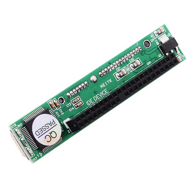 PATA Disk IDE 44Pin เป็น Serial ATA 7 + adaptor hardisk พอร์ต15Pin สำหรับแล็ปท็อปและ2.5นิ้ว SSD หรือ HDD เป็น SATA Converter PCBA CARD