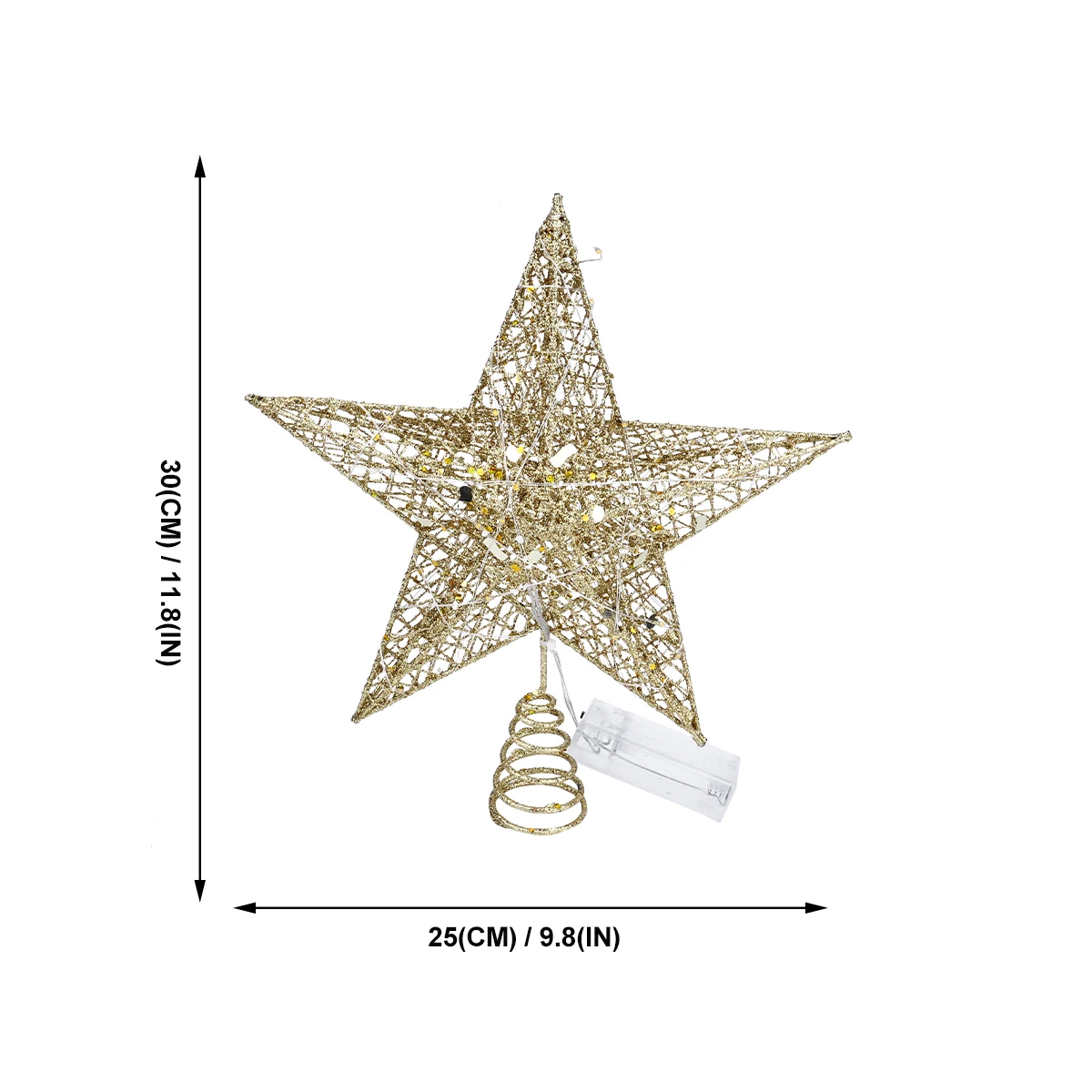 

Christmas Tree Top Star Decor Light up Topper Xmas Ornaments Adornment Treetop LED