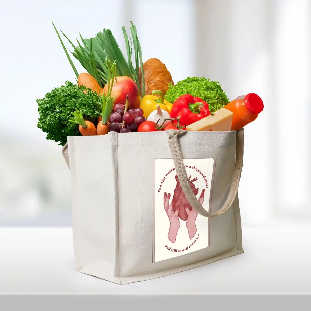 Nina Zenik Design Tote Bag tote bag screen shopping bags foldable custom canvas bag tote woman