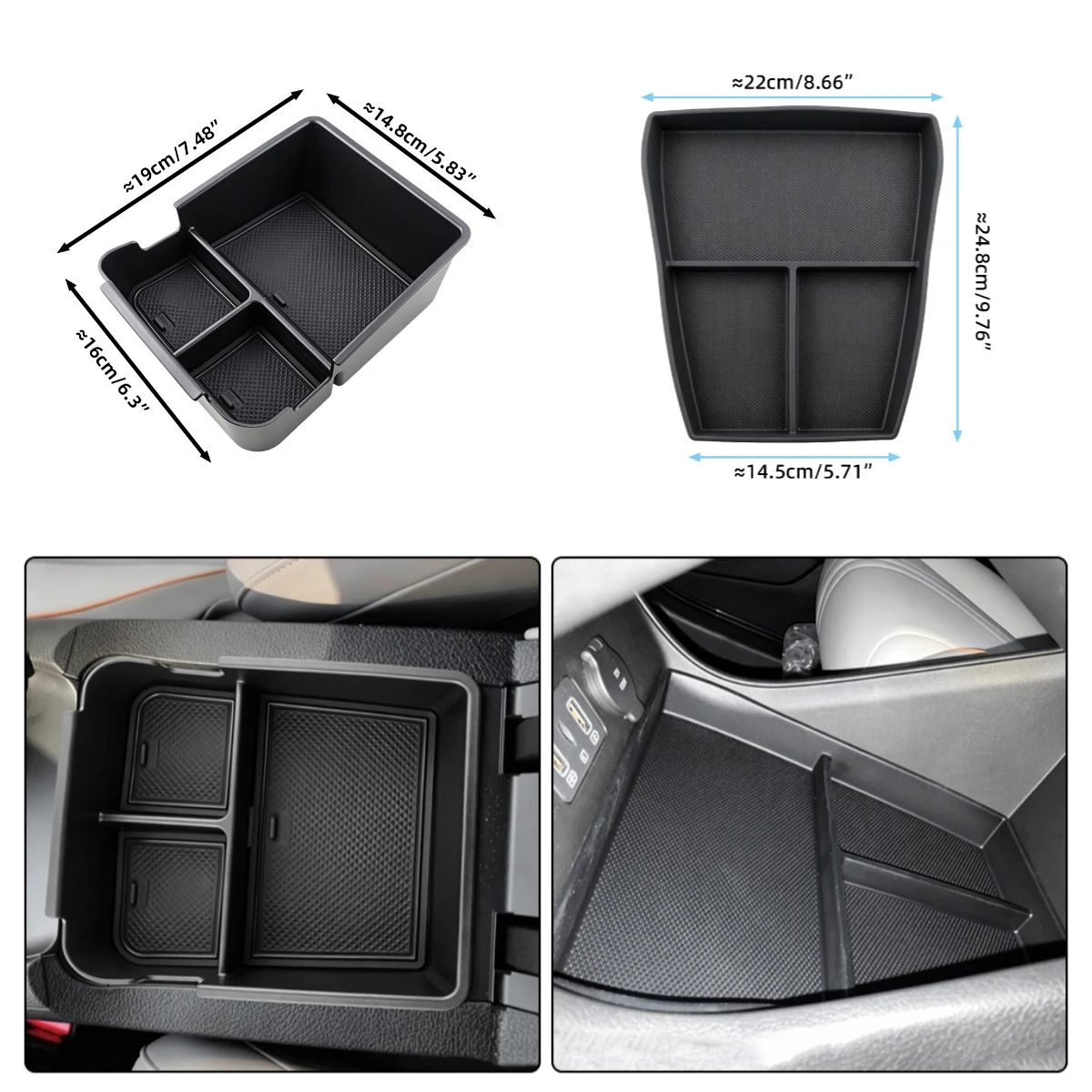 Armrest Storage Box for BYD SONG PRO Sealion 5 DMi 2024 2025 Lower Center Console Divider Insert Storage Tray