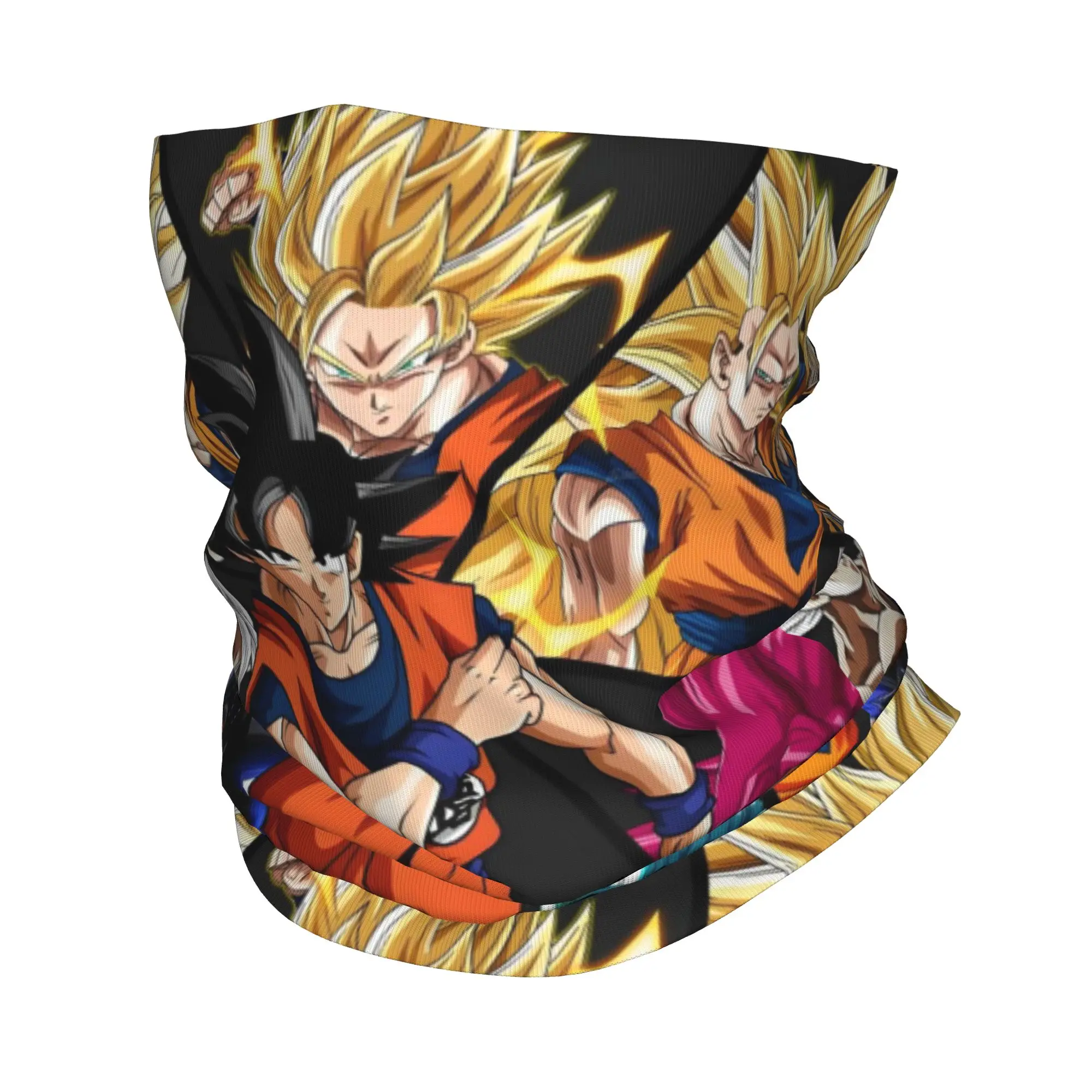 

D-Dragon B-Ball Z Gokus Adorable Anime Bandana Neck Warmer Women Men Winter Ski Tube Scarf Gaiter Cute Cartoon Face Cover