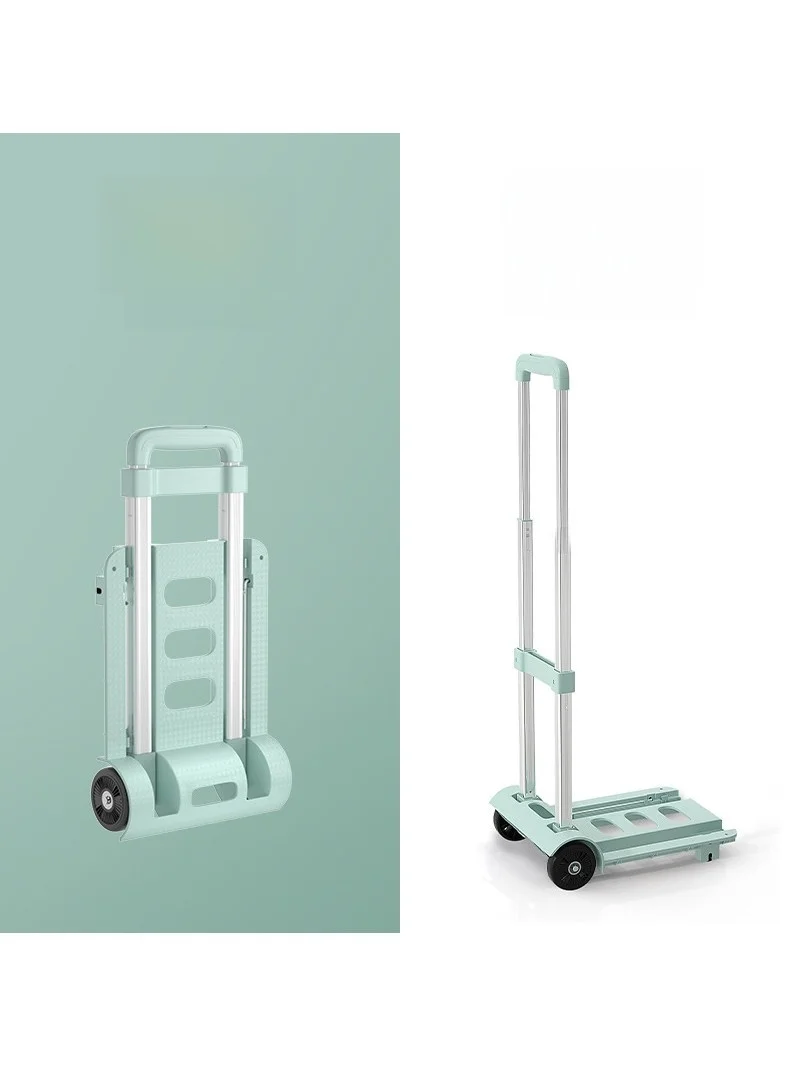 ポータブル小型手引きショッピングカート野菜購入カーゴタオルステンレス鋼フレーム格納式ハンドル家庭用収納ツール