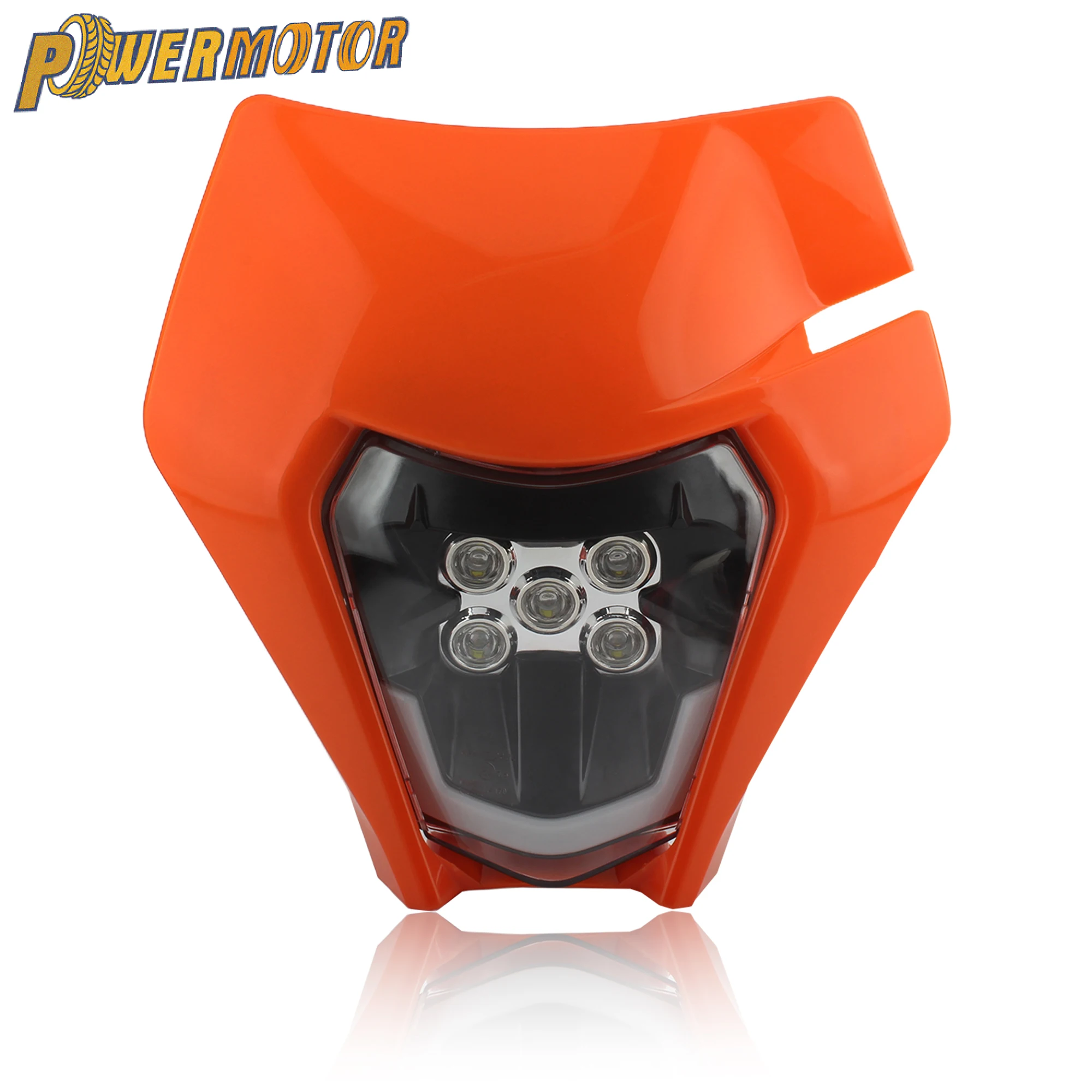 Motorcycle 5-LED Headlight For KTM 2021-2022 Waterproof  Easy Installation Universal Motocross Dirt Bike Lighting Upgrade Parts