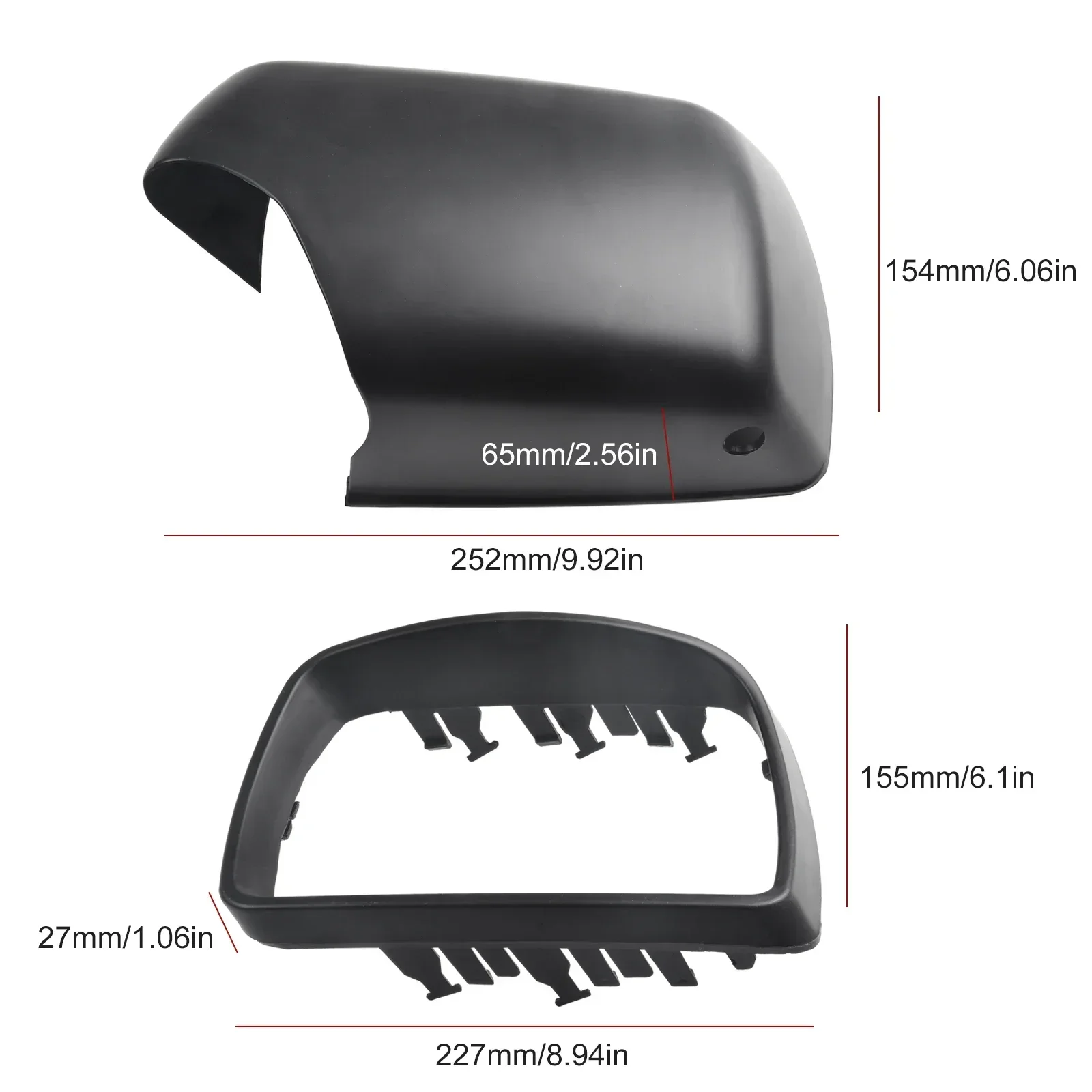 Best Brand New Fit For BMW X5 E53 3.0d/3.0i/4.4i/4.6is/4.8is 1999-2006 Mirror Cover 4pcs(set) Front Right Side