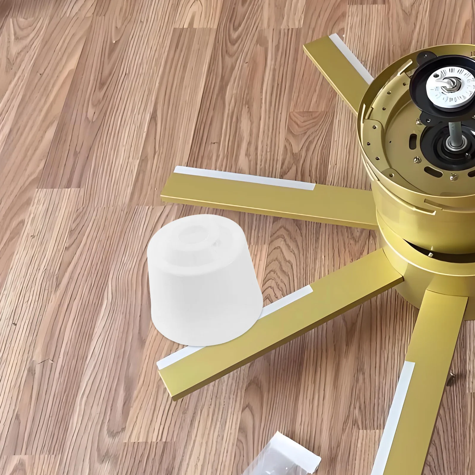 

2Pcs Universal Ceiling Fan Protective Cover Canopy Plastic Replacement Fan Base Fans Cover Portable Fans Parts