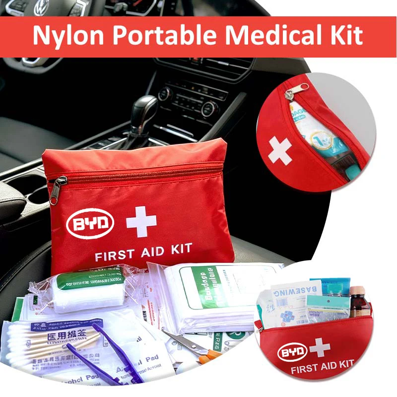 Medical Storage Bags First Aid Supplies Organizer Pack Outdoor Emergency Kits Item For BYD S6 S8 E5 E6 G3 G6 L3 S7 G5 G7 M6 Tang