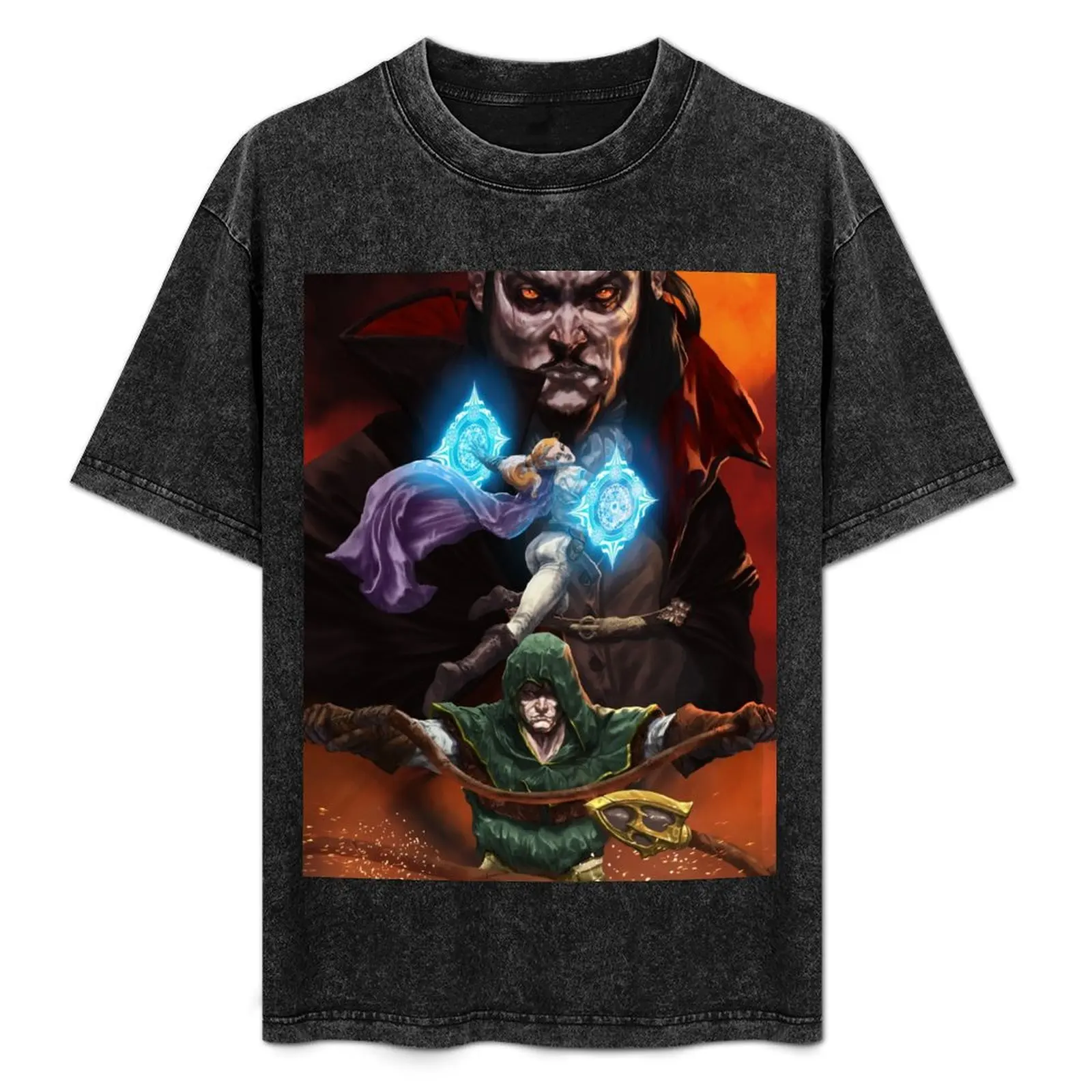 Vampire Survivors Official Game Art T-Shirt Casual Trendy Streetwear Tee Shirt
