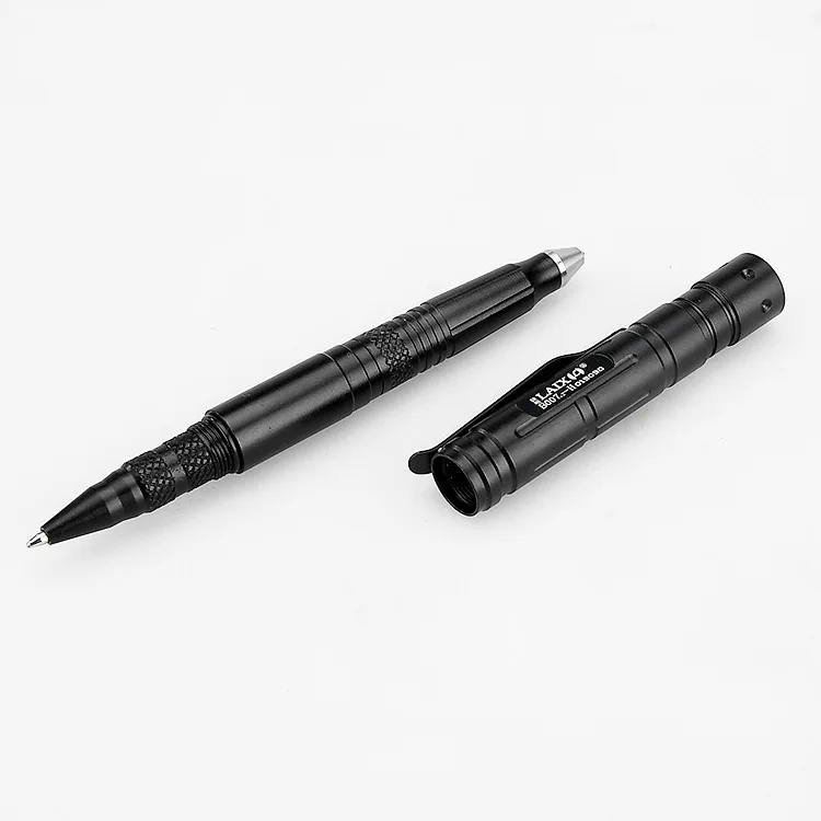 Tactical Pen Multifunctional Defence Pen Aluminium Alloy Tungsten Steel Broken Window Survival With Light self-defence Supplies