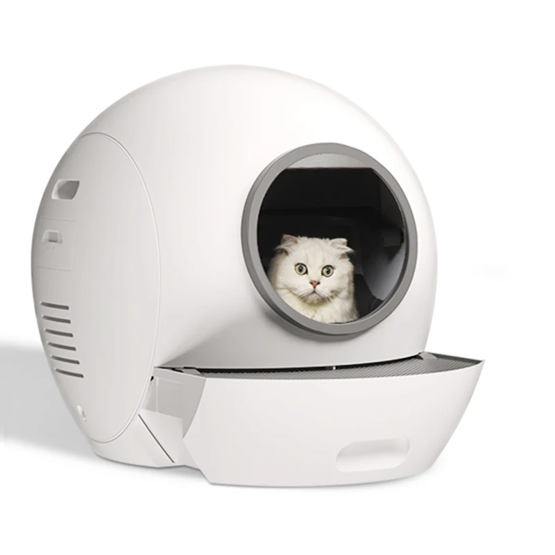 

2021 Pet Supplies Wholesale Intelligent Enclosed Cat Toilet Self-Cleaning Smart Automatic Cat Litter Basin