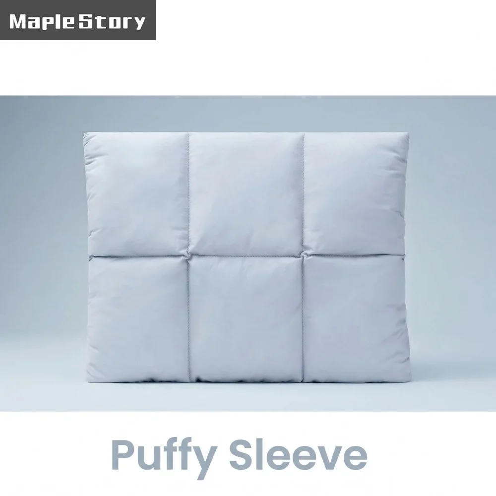 Puffy Quilted Laptop Sleeve Bag 13.3 15.6 Inch Shockproof Pillow Laptop Carrying Case Compatible with MacBook Air Notebook Cover