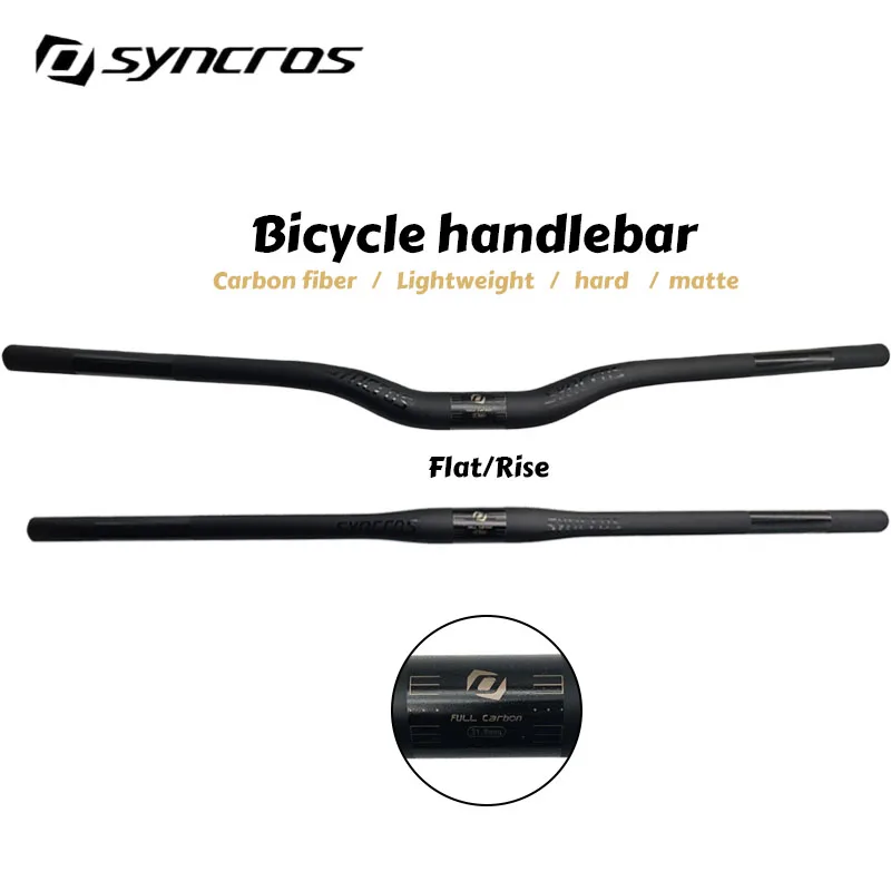 

SYNCROS Style Full Carbon Fiber MTB Handlebar 31.8mm 600-780mm Straight & Riser Bar Mountain Bike Bicycle Parts
