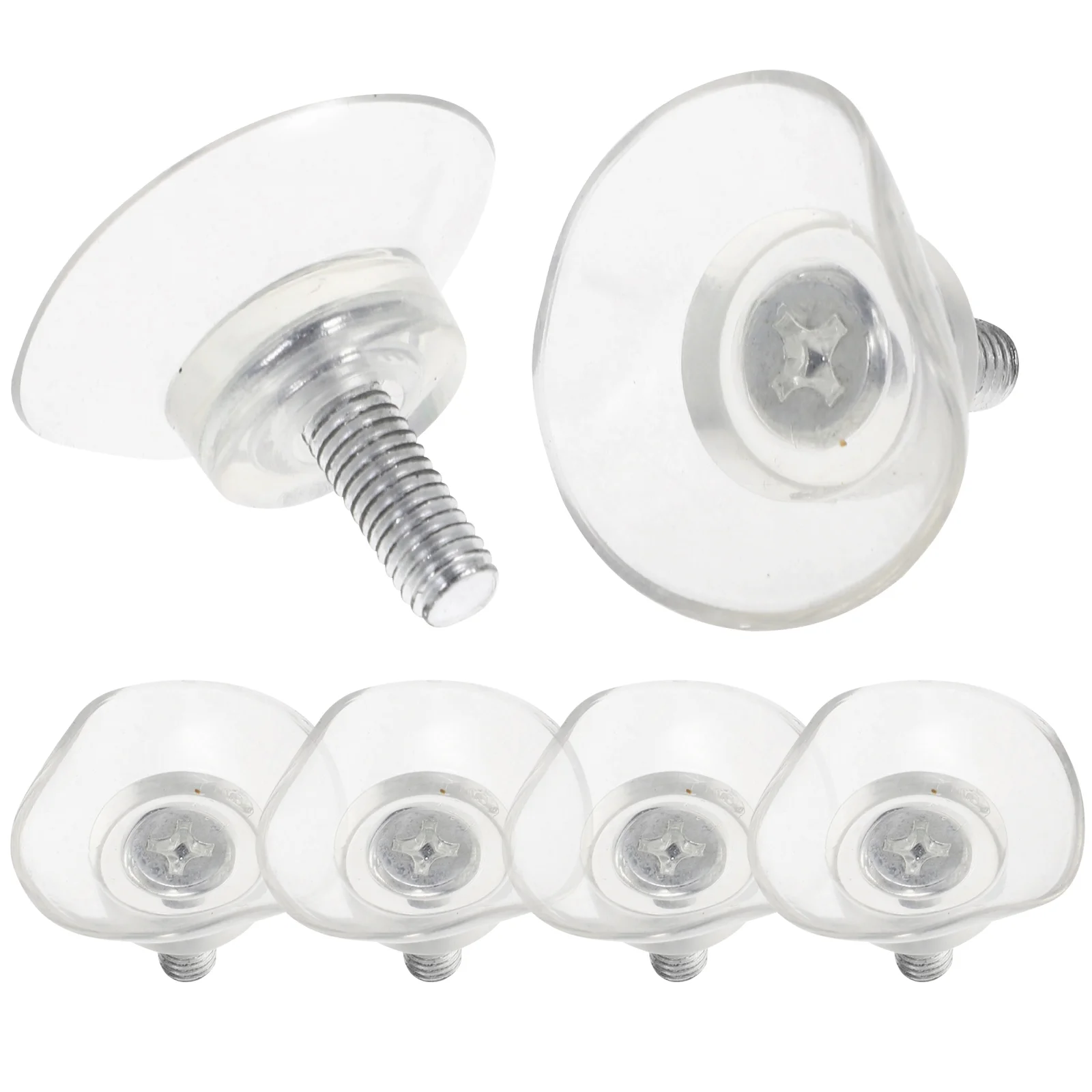 Mini Wall Suction Cups Pvc Sucker Cabinet Bumpers Anti-Collision Screw Baby Table Glue Tape