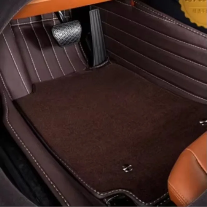 لبيجو 307 307SW السيارات السجاد طبقة مزدوجة مخصص الحصير سيارة Coche اكسسوارات الطابق بطانات