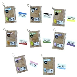 Korean Transparent Candy Bag Pendant Zippered Keychain Charm