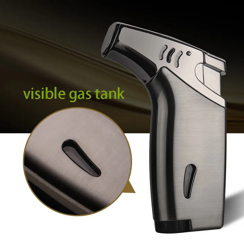 Honest Outdoor Elbow Butane Gas Inflatable Windproof Jet Lighter Spray Gun Cigar Mosquito Incense Moxibustion Smoking Set Gadge