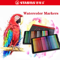 40/50 Color/set Germany Stabilo Watercolor Marker Pen High-end Tin Box Set Safe Non-toxic Color Marker Stationery Back To School