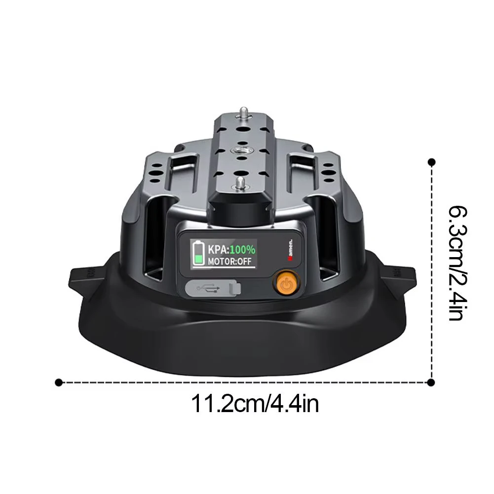 Uchwyt kamery z przyssawką i elektryczną pompką, 4,5 cala, z aluminiową głowicą kulową i magicznym ramieniem, kompatybilny z DJI Insta360 Go Pro — zdjęcie produktu 2
