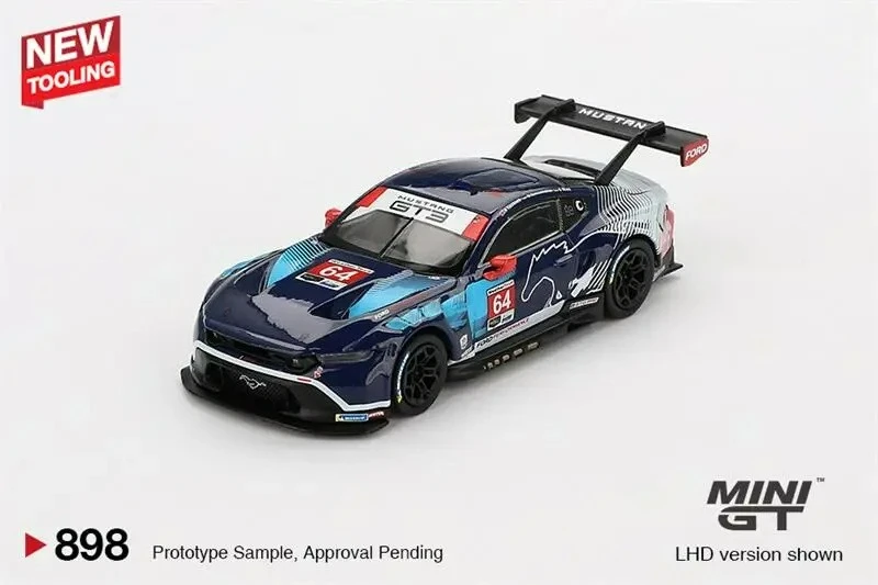 (Pre-Order) MINI GT 1:64 Mustang GT3 #64 Multimatic 2024 IMSA Daytona 24Hrs Diecast Collector's Vehicle Model Car