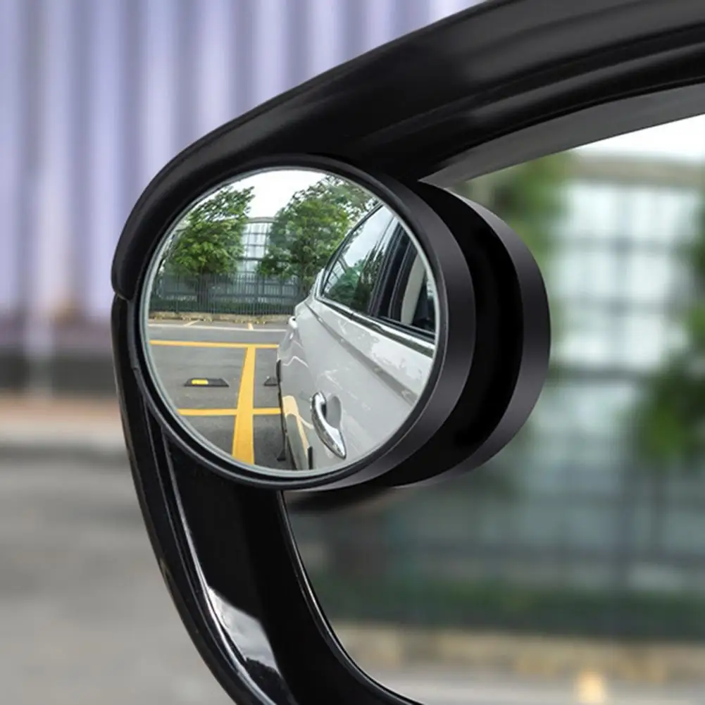 

Parking Mirror Frameless 360 Degree Wide Angle Car Rearview Blind Spot Mirror for Parking Assistance Rain Eyebrow Protection Car