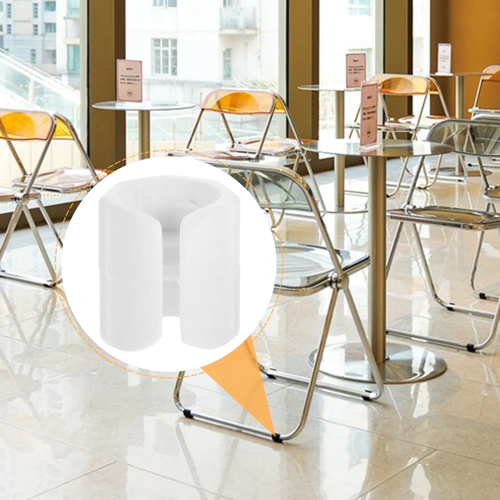

50pcs Chair Foot Covers Plastic Leg Caps Floor Protectors for Hardwood Chairs Stool Furniture Legs White 12mm Non Slip